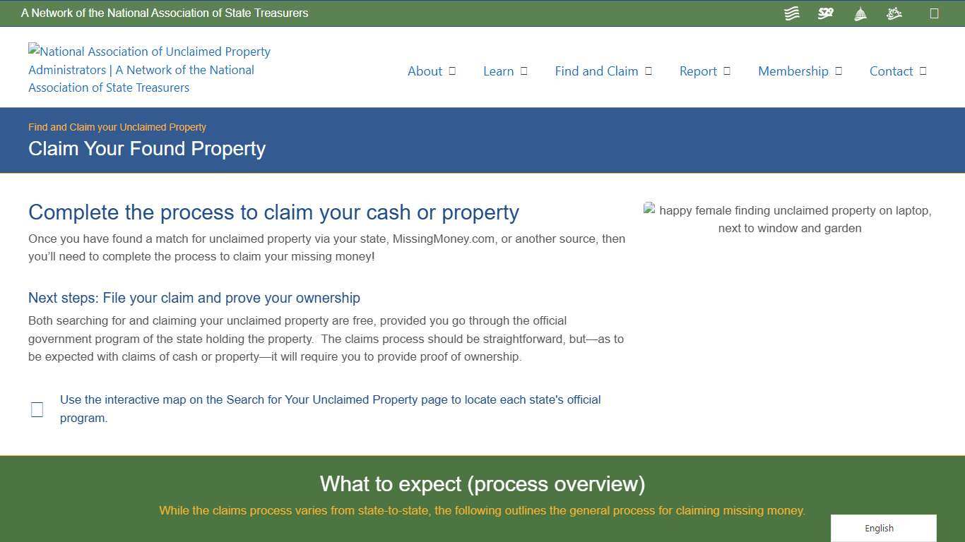 Claim Your Found Property – National Association of Unclaimed Property Administrators (NAUPA)